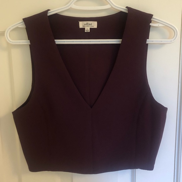 Aritzia Wilfred Dauphine Cropped Blouse - Picture 1 of 2